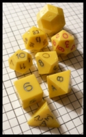 Dice : Dice - DM Collection - Armory Yellow Opaque 1nd Generation A Set
